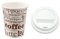 TELEVASO - 1000 uds - Vaso de cartón para café Vending + Tapa Traveler - Capacidad de 200 ml (7 oz) - Ideal para Bebidas Calientes como café, té, Leche, infusiones