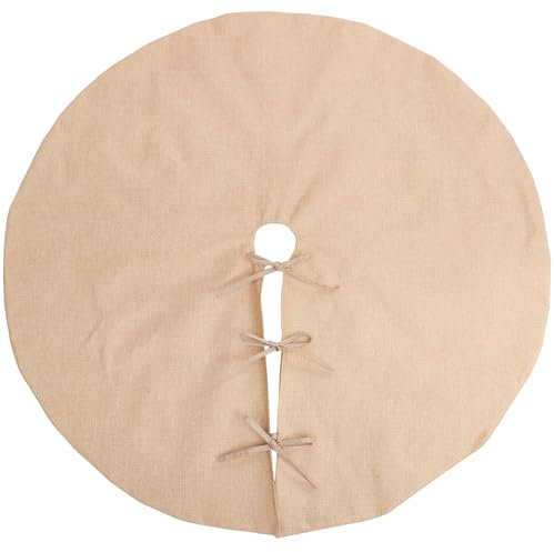 Amosfun Jupe de sapin de Noël en lin de 122,9 cm - Décoration de Noël rustique