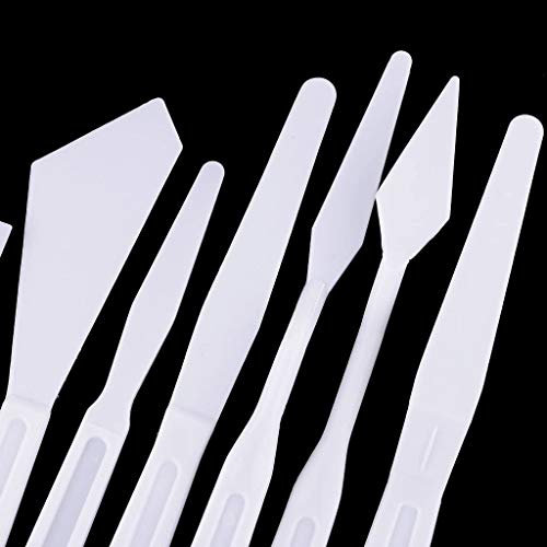 ZJ destrezza 6 Pezzi/Set di Articoli per la Pittura ad Olio d'Arte Strumenti per la tavoletta di plastica Crafts Portatile