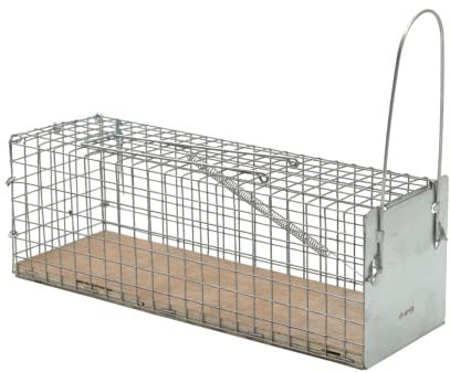 PROTECT HOME Lebendfalle Ratte Drahtkäfig, tierfreundliche Methode zum Fangen einzelner Ratten, 1 Stück