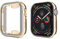 Case Hülle mit Displayschutz Kompatibel mit Apple Watch Series 7 41mm, TPU Rundum Schutzhülle Ultradünne Weiche Schutz Case für iWatch Series 7 41mm - Gold