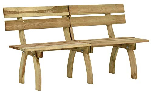 vidaXL Kiefernholz Imprägniert Gartenbank Korrosionsbeständig Sitzbank Parkbank Holzbank Balkonbank Terrassenbank Gartenmöbel Bank 160cm