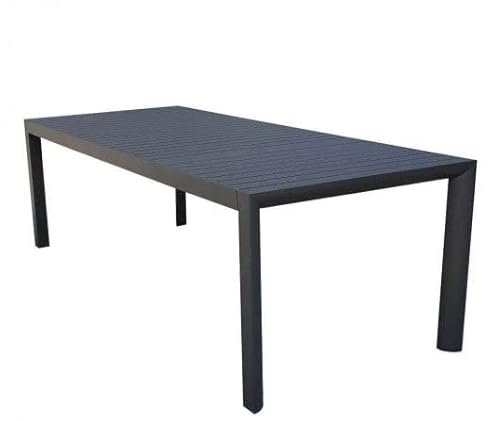 Gartentisch Houston 225/300 x 100 cm, Aluminium, 225/300 x 100 x 75 cm, Taupe