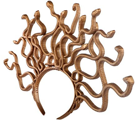 Medusa Schlange Stirnband Haarschmuck - Halloween Schlangenhaarreif Kostüm Cosplay Party Fasching Karneval Maskerade - Altgriechische Mythologie Zubehör