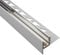 Glashalter- Duschprofil, Keil- Gefälle-Profil begehbare Dusche H19 G13 Links 100cm glänzend