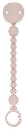 Suavinex, Schnullerkette aus Silikon, Schnullerband, für Babys +0 Monate, Weiche und Flexible, Einteiliges Design, Colour Essence Nude