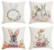 Corlidea Kissenbezug mit Osterhasen-Print, Polyester, Sofa, Auto, Kissenbezug, Heimdekoration Kissenbezüge 45 45 Flauschig