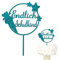 Oblique Unique® Endlich Schulkind Holz Torten Topper Glitzernd für Schuleinführung Einschulung Schulanfang von Jungs und Mädchen Topper Kuchendeckel (Türkis)
