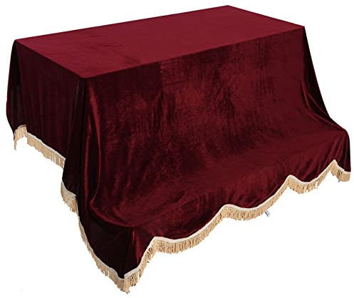 Piano Soft Pleuche Cloth, 200 X 150 Cm Staubdichte Schutzhülle für Klaviere (Rot)