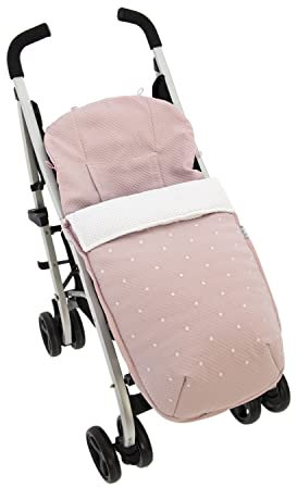 ROSY FUENTES Saco Silla de Paseo Universal Saco Carrito Bebé - Funda de silla de paseo - Equipado para ser Ajustado perfectamente 0-rosa empolvado, 1 unidad
