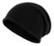 Villand 100% Kaschmir Slouchy Beanie Hut für Frauen, gestrickte Damen weiche warme Kaschmir Totenkopf-Beanies Kappe. (Schwarz)