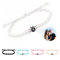 uyu Personalisierte Kreis Foto Projektion Armband, Custom Schmuck Geburtstag Liebhaber Familie Andenken,Foto projektion Halskette (Roségoldfarbene Perlen)