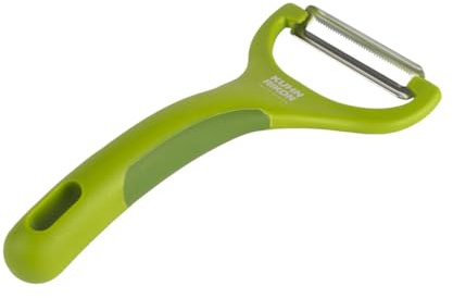 Kuhn Rikon Green Piranha Y Peeler with Stainless Steel Blade. Sharp Vegetable Peeler – 3 Year Guarantee