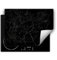 DarHaus Copri piano cottura induzione 80x52 cm copertura per piano cottura vinile - nero - marmo