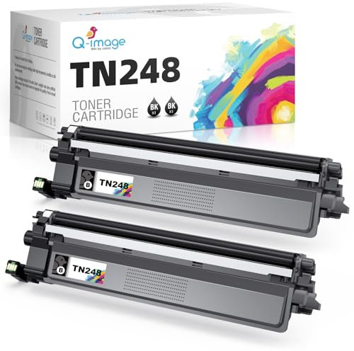 Q-image TN248 Toner Kompatibel für Brother TN-248 TN248 TN248BK für Brother MFC-L3760CDW DCP-L3520CDWE DCP-L3520CDW DCP-L3560CDW(2 Pack)