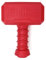 BiteKing Natural Rubber Dog Toys for Large Aggressive Chewers - Lifetime Replacement - Indestructible Fetch Treat Toy for Large Dogs - Durable Hammer Dog Chew Toy for Super Chewer, Red