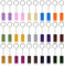 UTMACH 30 Piezas Llaveros de Ladrillos, Llaveros de Bloque de Construcción Brick Keyrings Llaveros de Construcción Conjunto para Colgar Llaves,Decoración Regalos,Regalos De Cumpleaños(15 Colores)