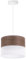Light-Home Emily Lampenschirm Hängelampe Hängeleuchte - Deckenlampe Industrial für Wohnzimmer Schlafzimmer und Esszimmer - Moderne Pendelleuchte aus Furnierholz - Nussbaum - Weiß - 20 cm