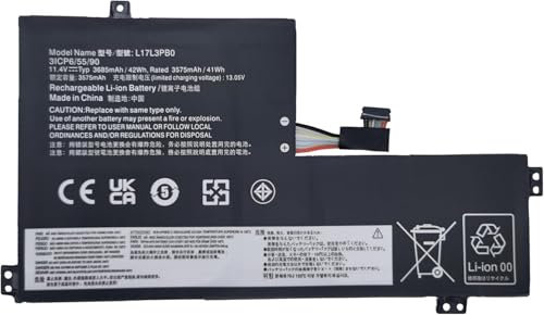 ASKC L17L3PB0 L18D3PG1 Laptop Battery Replacement for Lenovo 100E 500E Chromebook 1st Gen/100E 300E 500E Chromebook 2nd Gen/100E 300E 2nd Gen Series 5B10S75394 L17M3PB0 L17C3PG0 42Wh
