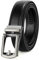 JASGOOD Ceinture Homme Ceinture Automatique à Cliquet en Cuir pour Homme Ceinture Réglable Homme pour Jeans les Pantalons Costumes Largeur 30mm,Noir,145cm
