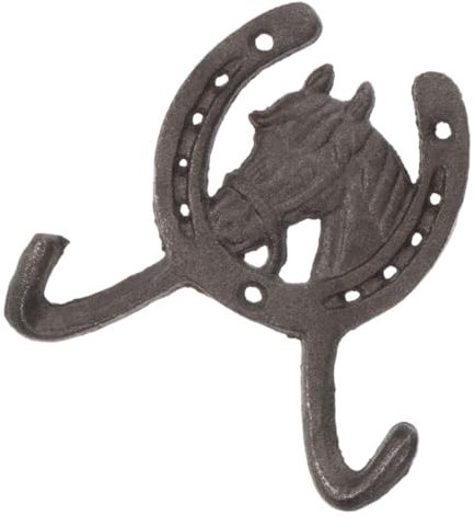 WATIIFUFU Gusseisen Wandhaken Pferdekopf Vintage Haken Für Hochzeitsdekoration Multifunktionale Aufhänger Für Mäntel Handtücher Und Mehr Für Wohnzimmer Küche Und Badezimmer