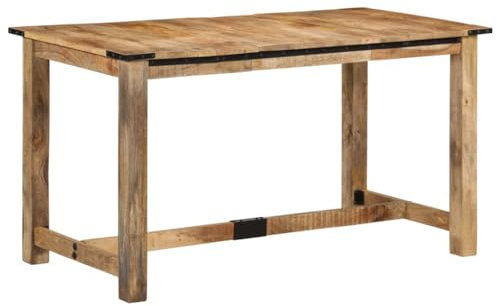 AJJHUUKI Möbelstück-Esstisch 140x70x75cm Massivholz Mango