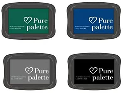 INCAUCA Stempelkissen für Gummistempel, waschbare Stempelkissen, Finger-Stempelkissen zum Stempeln, Bastel-Stempelkissen, Partner, DIY, Farbe für Papier, Holz, Stoff, Fingerabdrücke, Scrapbook (D)