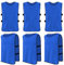 6 Stück Trainingsleibchen Basketball für Kinder, Sport Training Lätzchen, Fußball Leibchen Kinder Set, Sport Trikot Leibche für Fussball, Rugby, Netzball, Cricket, Volleyball, Hockey (Tiefblau)