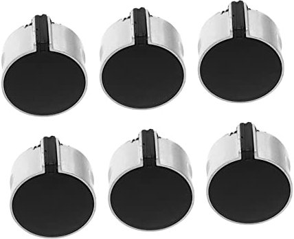 PAMINGONO 6pezzi Manopole Di Controllo Per Piano Cottura Gas Acciaio Inossidabile Sostituzione Facile Per Forni Design Moderno E Resistente Accessorio Essenziale Per Cucina