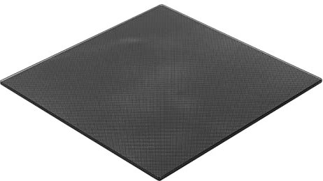 Qukaim 3D Drucker Glasbett 3D Drucker Glas Plattform Bett, Gehärtetes Glas Bauplatte mit Spezialbeschichtung, Druckzubehör für MK8 Extruder Kit, 30 x 30 cm