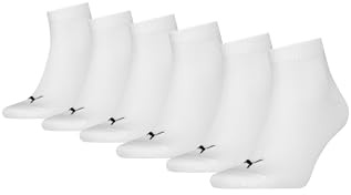 PUMA Unisex Quarter-Socken Damen Herren Füßlinge 6-er Pack | Entdecken Sie die Puma Quarter Socken – bequem, hautfreundlich und ideal für Sport und Freizeit.