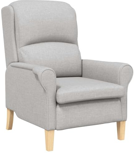 vidaXL Sessel Wolkengrau Stoff, Stylischer Sessel, moderner ergonomischer Stuhl, schicke Sitzgelegenheit, langlebiges Lounge-Möbel, bequemer Innenbereich