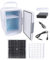Portable Solar Fridge With Battery Box Solar Powered Small Fridge Tailgating Solar Cooling Easy To Carry For Tailgating