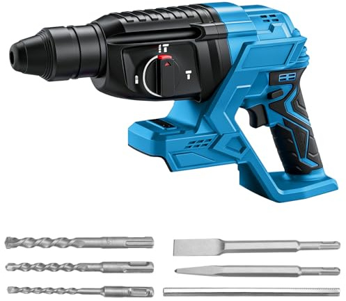 Kistrba Akku Bohrhammer für Makita 18V Akku, 2.3 Joule, Bürstenloser Motor | Ohne Akku, SDS-Plus, 4700 IPM, 1150 RPM, Professional für Beton, Mauerwerk, Stein, Zement
