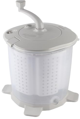 Dioche Hand Crank Washer Portable Hand Crank Washing Machine - Manual Non Electric Washing Machine for Dormitory & Camping - Compact & Efficient for Small Items