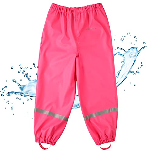 BMS Regenbundhose, wasserdicht für Mädchen in Pink Größe 98