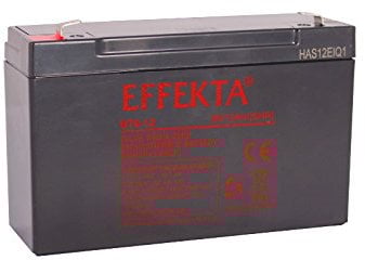 Effekta AGM Akku Batterie Typ BT 6-12 6V 12Ah Anschluß 6,3mm