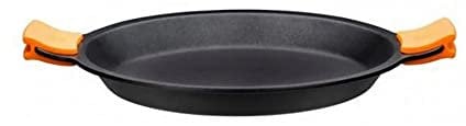 PAELLERA EFFICIENT BRA A271636 - Ø36CM - 7 RACIONES - ESPESOR 6MM - ALUMINIO FUNDIDO - TEFLON ANTIADHERENTE PLATINUM PLUS - ASAS DE SILICONA