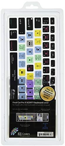 KB Covers FCPX-AK-AZY-2 Tastaturabdeckung für Apple Ultra Thin mit Ziffernblock – Final Cut Pro X French-AZERTY