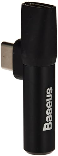 Baseus Konverter L41 Typ-C (Input) für Typ-C + 3.5 mm Verbinder Schwarz (CATKonverter L41-01)