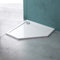 Mai & Mai Piatto Doccia con Piletta 90x90x4cm, Piatto Doccia Faro5W in Acrilico incl. Piletta di Scarico (AL02), Forma: Quadrato, Bianco
