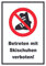 HB-Druck Betreten mit Skischuhen verboten! Schild A4 (210x297mm)