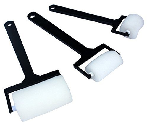 Milopon Lot de 3 rouleaux de peinture pour enfants Graffiti Pinceau éponge Rouleau de peinture pour peinture DIY