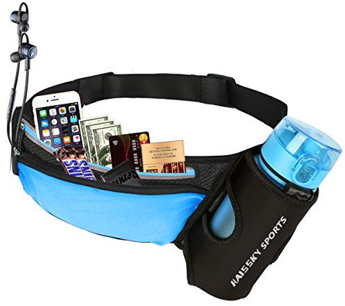 Guzack Gürteltasche Hüfttasche Bauchtasche für Trinkflasche, Sports Trinkgürtel Waistpacks für Outdoors Fitness Ausgeführt Radfahren Wandern Walking, Laufgürtel mit Telefon bis zu 7,0, ohne Flasche