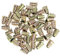 50 unids Tuercas M5*13 tipo roscado hexagonal cabeza de accionamiento aleación de zinc alambre muebles muebles hexagonal tornillo para madera inserto kit