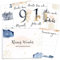OLGS 45 Baby Meilensteinkarten Golden Glamour Splash Milestone Cards Meilenstein Karten Geschenkset + Geschenkbox schöne Geschenkidee zur Geburt (Baby)