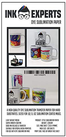 Ink Experts – Papier de sublimation Subli-Style pour mug, 120 g/m² 100 Sheets