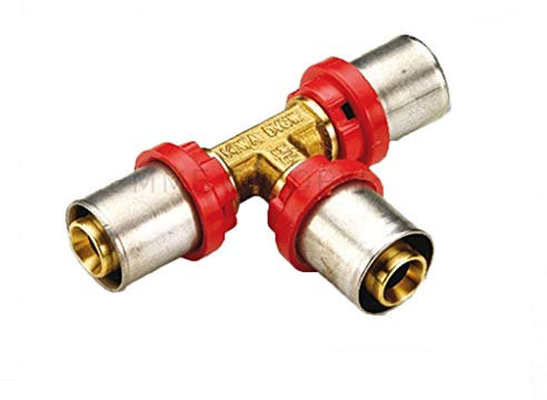 Raccordo A Pressare A T Da 32 X 20 X 32 Per Multistrato Tiemme