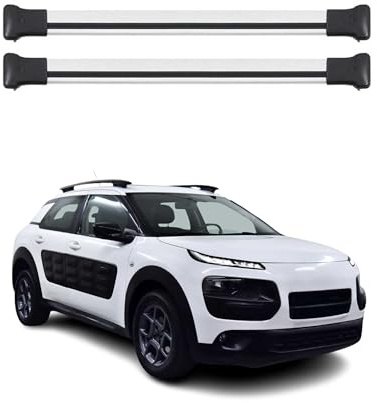 Barres de toit en aluminium gris pour C4 Cactus 2014-2020 - Avec TÜV ABE