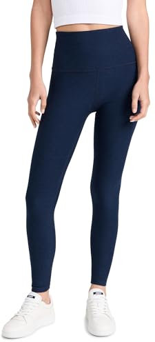 Beyond Yoga High Waisted Midi Leggings Nocturnal Navy MD (US 6-8) 26